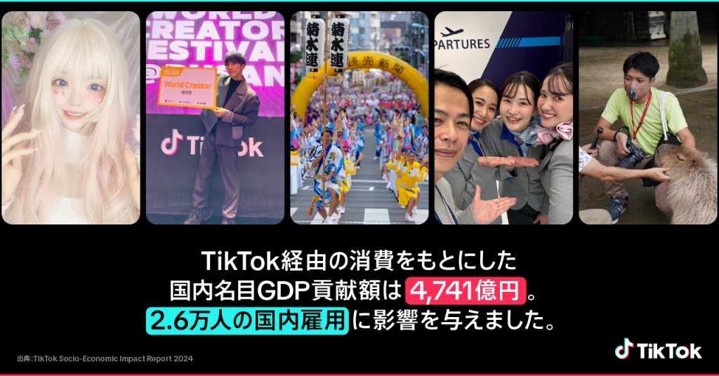 圖：TikTok去年發布調查報告指出該平台在日本產生的消費額預估為1772億日圓。